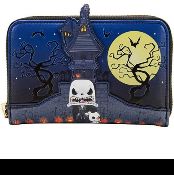 Loungefly Disney Nightmare Before Christmas Jack Skellington House Zip Wallet - Picture 8 of 8